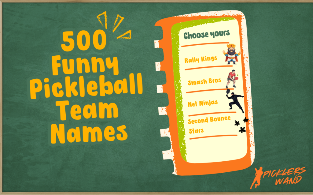 500 Funny Pickleball Team Names